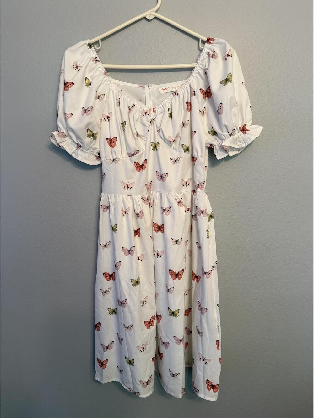 New Romwe Butterfly Print Dress Size Small